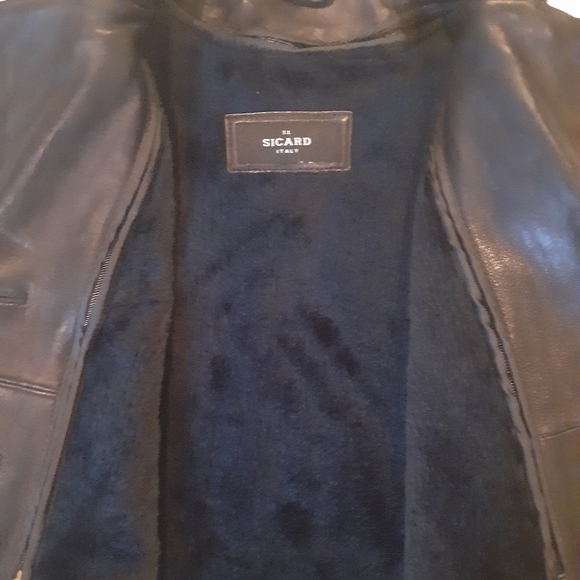 Black Soft Leather Waist Length Jacket - Picture 5 of 8